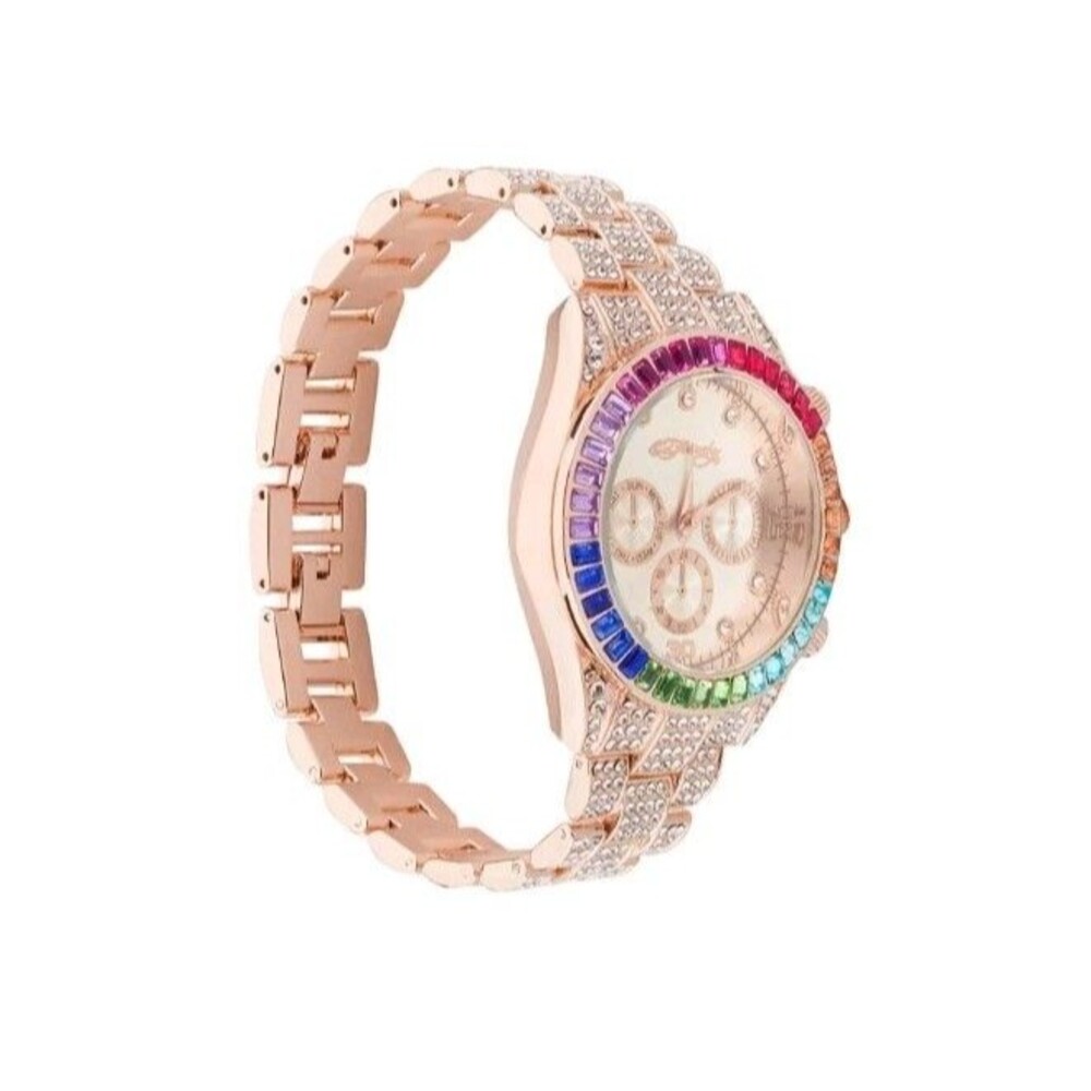 Ed HardyWomen's Quartz Shiny Rose Gold-Tone Alloy Watch 40mm